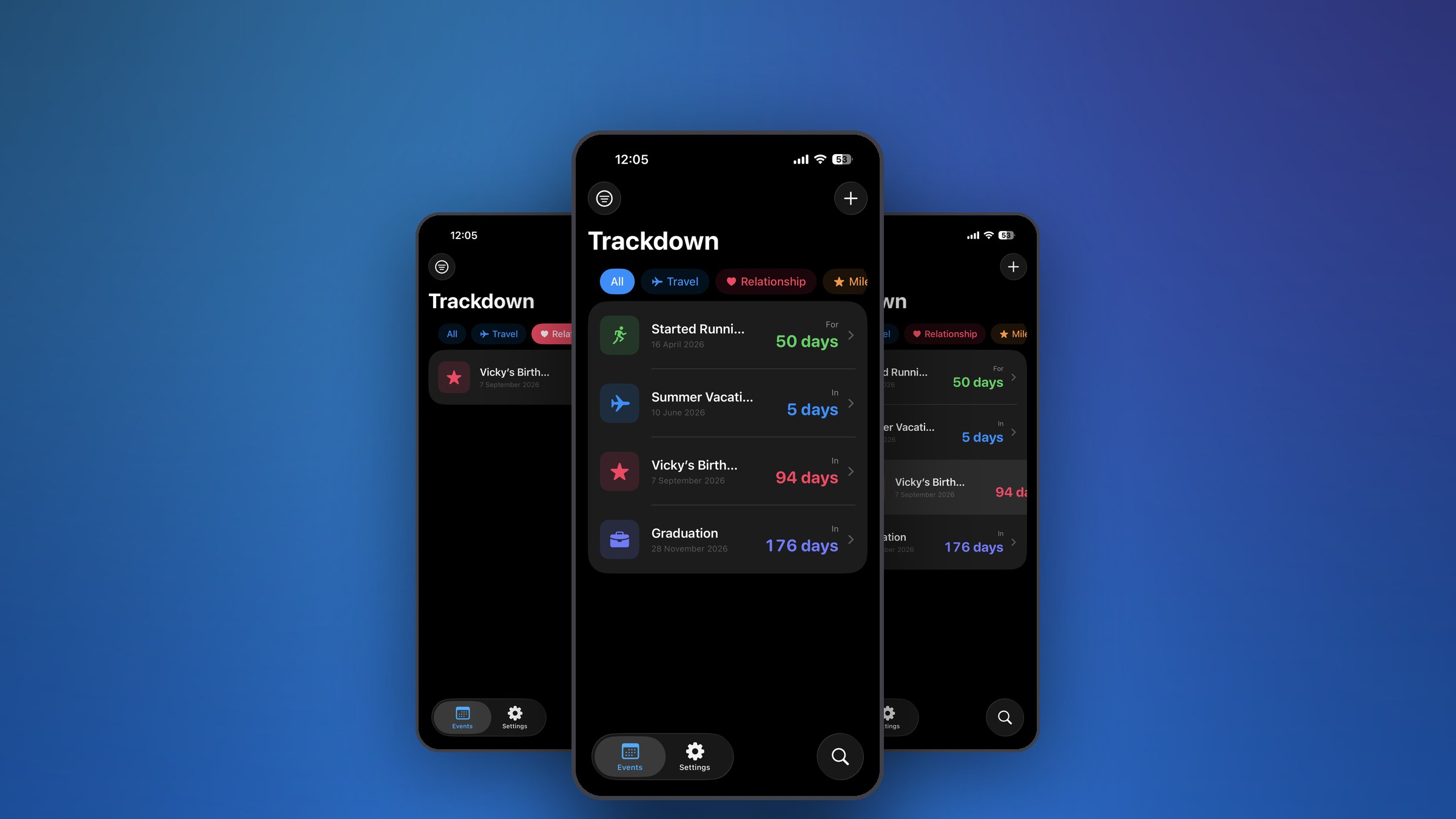 Trackdown project screenshot